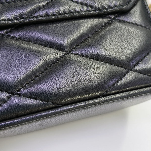PUFFER Quilted Lambskin Black