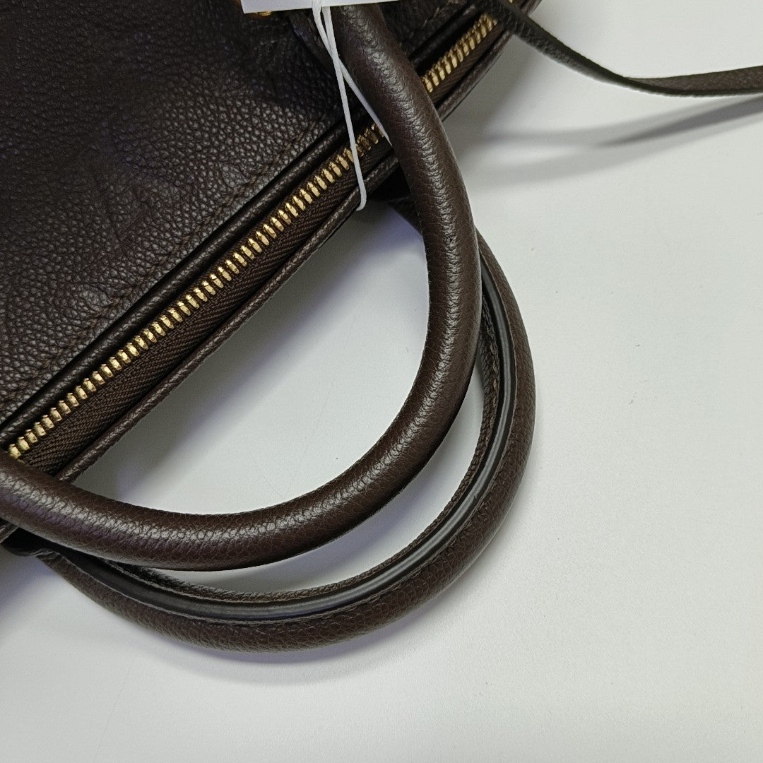 SPEEDY 25 Monogram Calfskin Brown