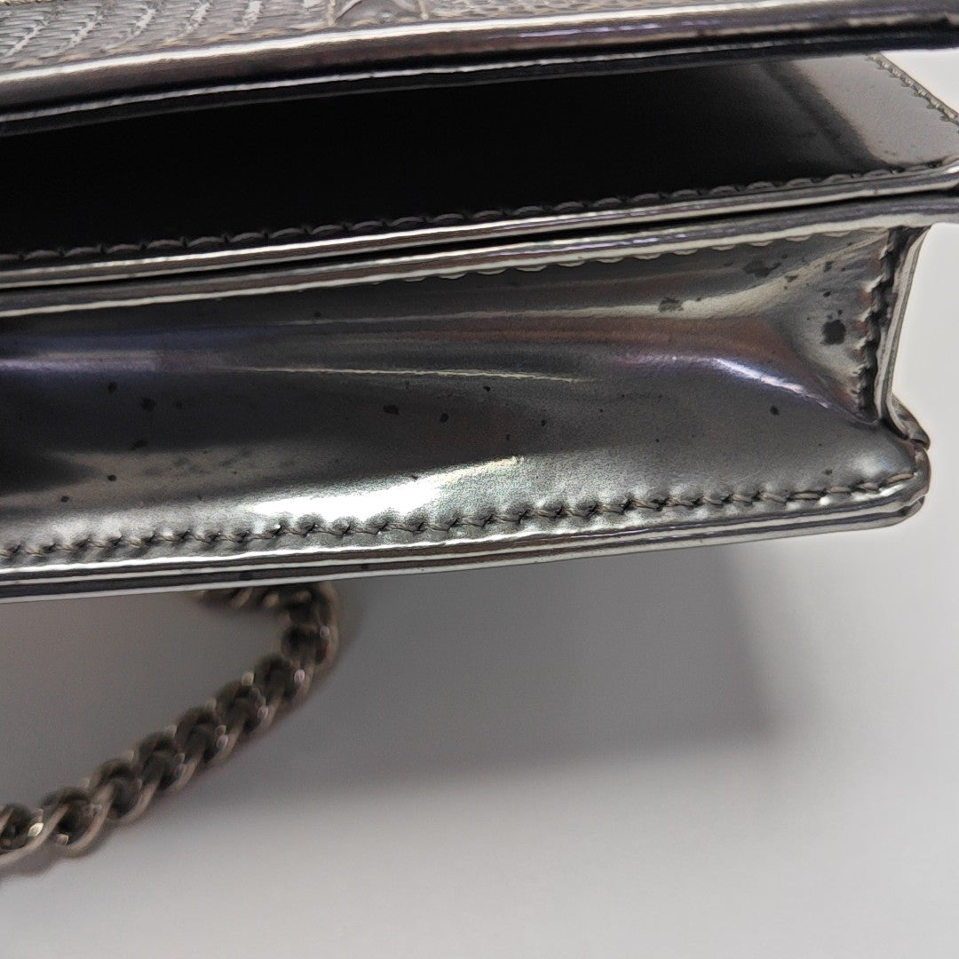 Diorama Cannage Calfskin Silver