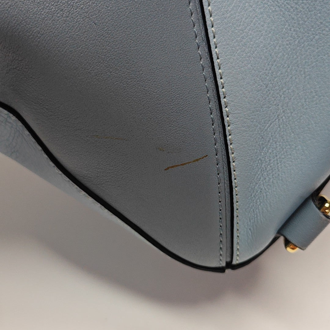 Puzzle Medium Calfskin Blue