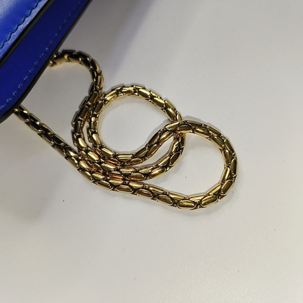 SERPENTI FOREVER Small Stingray Leather Blue