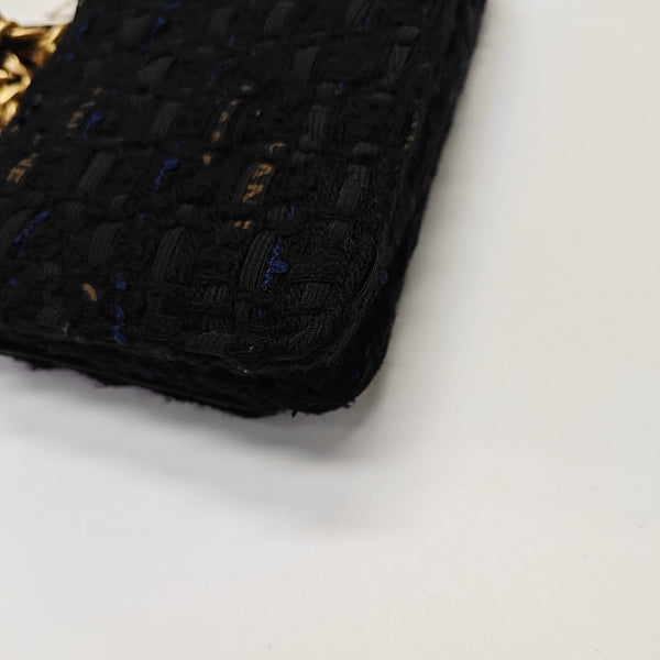 CHANEL 19 WOC Quilted Wool Black