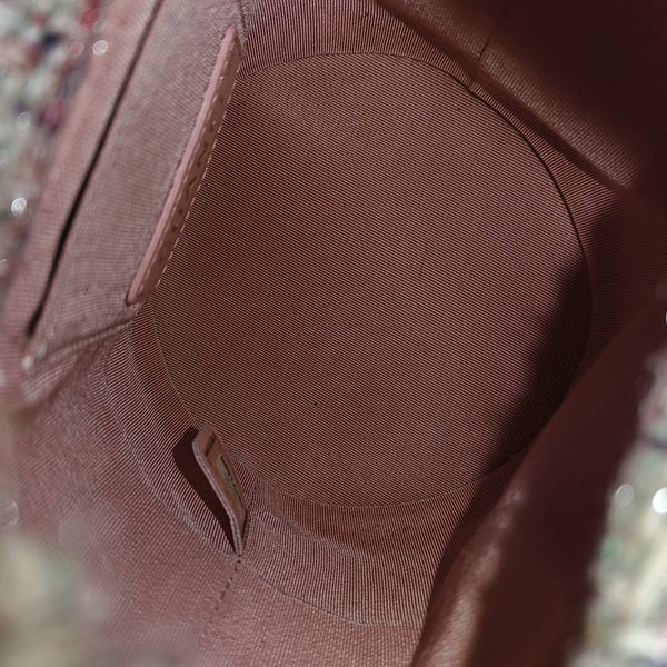 Quilted Calfskin Bucket Bag Pink