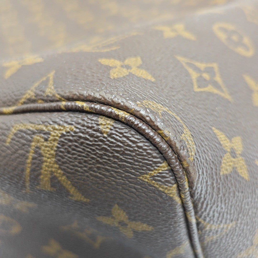 NEVERFULL GM Monogram Coated Canvas Brown