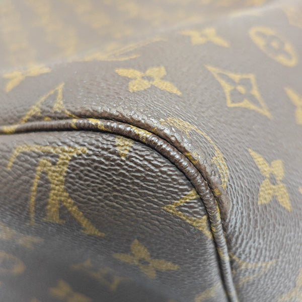 NEVERFULL GM Monogram Coated Canvas Brown