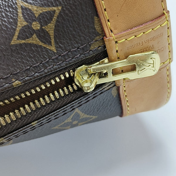 ALMA BB Monogram Coated Canvas Brown