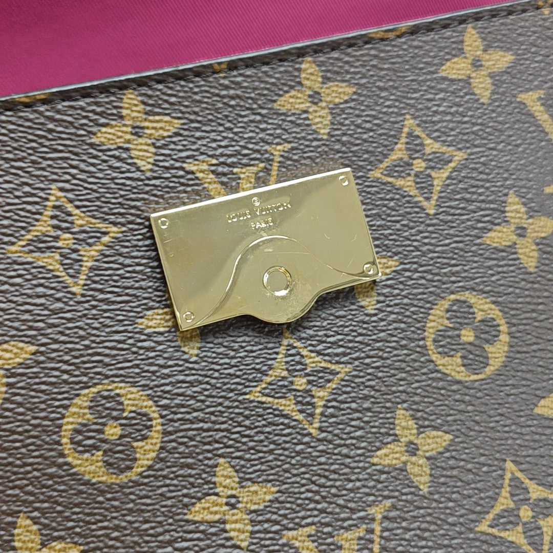 CLUNY Monogram Coated Canvas Brown