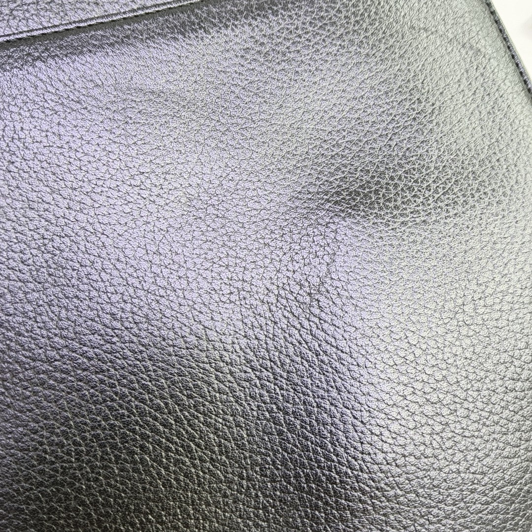 Calfskin Top Handle Bag Black