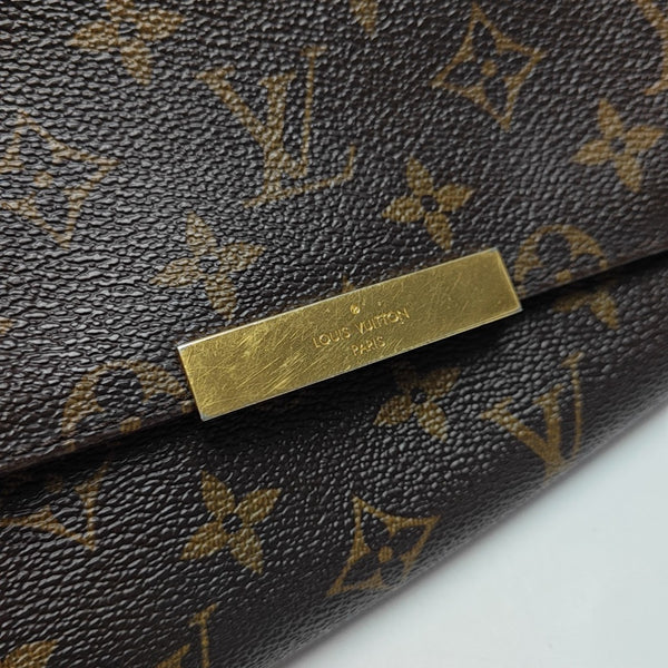 FAVORITE PM Monogram Coated Canvas Brown