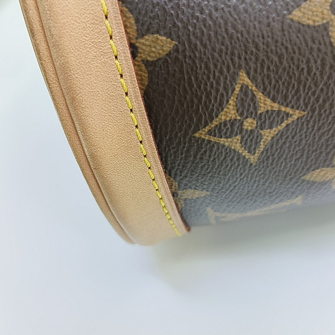DUFFLE Monogram Coated Canvas Brown
