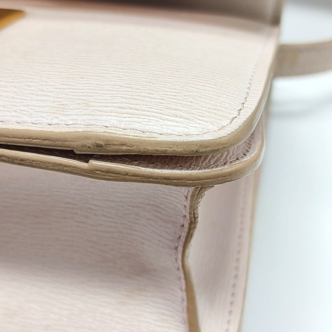 Authenticated pre-owned  CLASSIC BOX Mini Calfskin Pink - Crossbody Bag at Looply