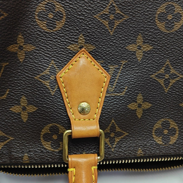 SPEEDY 30 Monogram Coated Canvas Brown