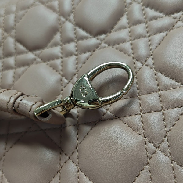 Lady Dior Medium Quilted Lambskin Pink