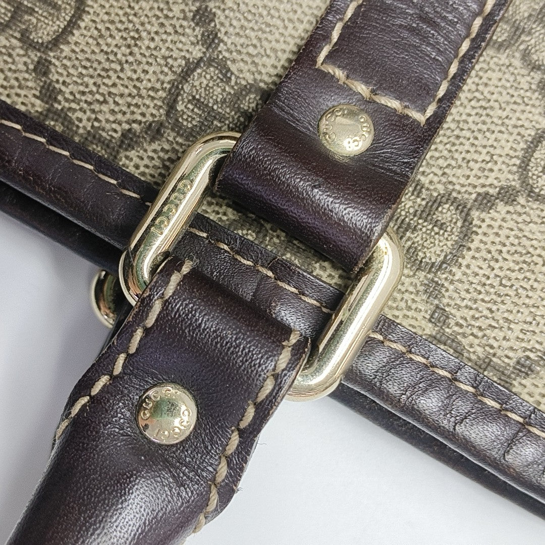 Joy Monogram Coated Canvas Beige