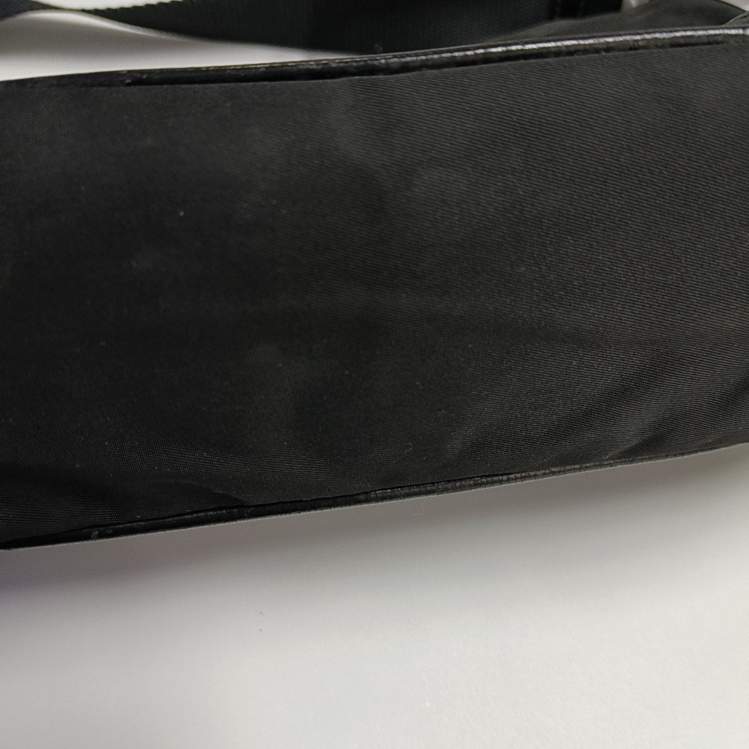 Nylon Shoulder Bag Black