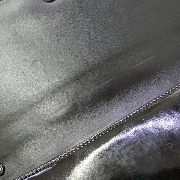 Lady Dior Medium Cannage Patent Leather Black