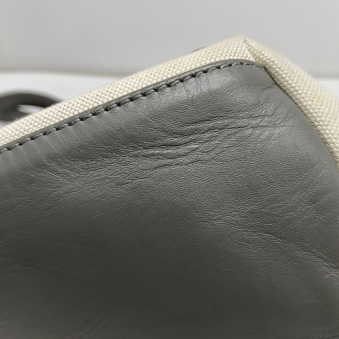 Navy Canvas Gray