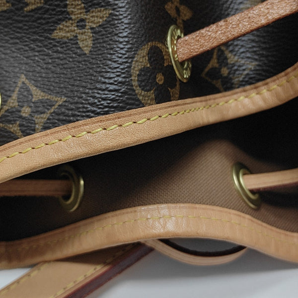NOÉ MM Monogram Coated Canvas Brown