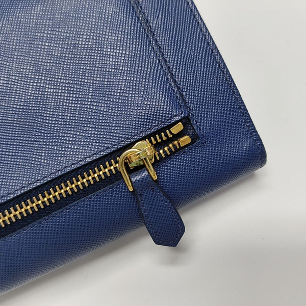 Leather Wallet Blue
