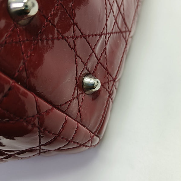 Dior Soft Large Cannage Patent Leather Red