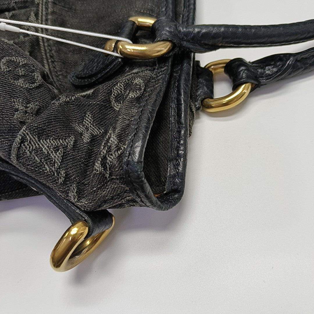 NEO CABBY Monogram Denim Black