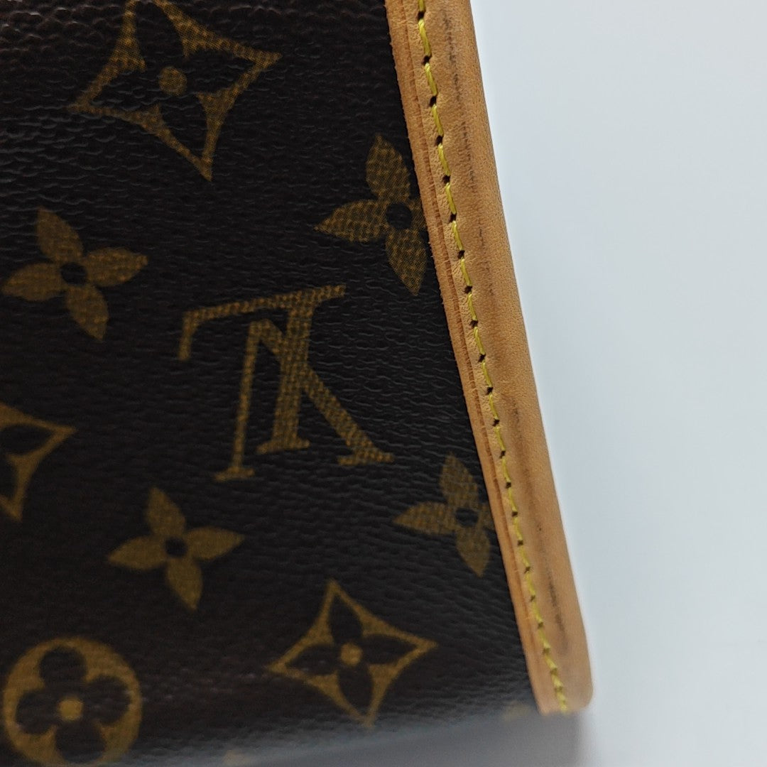 POPINCOURT Monogram Coated Canvas Brown