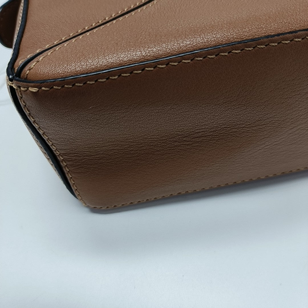 Puzzle Mini Calfskin Brown