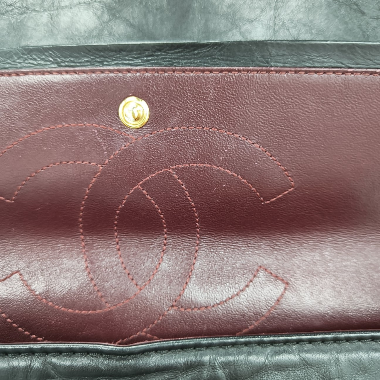 2.55 227 (jumbo) Quilted Calfskin Black