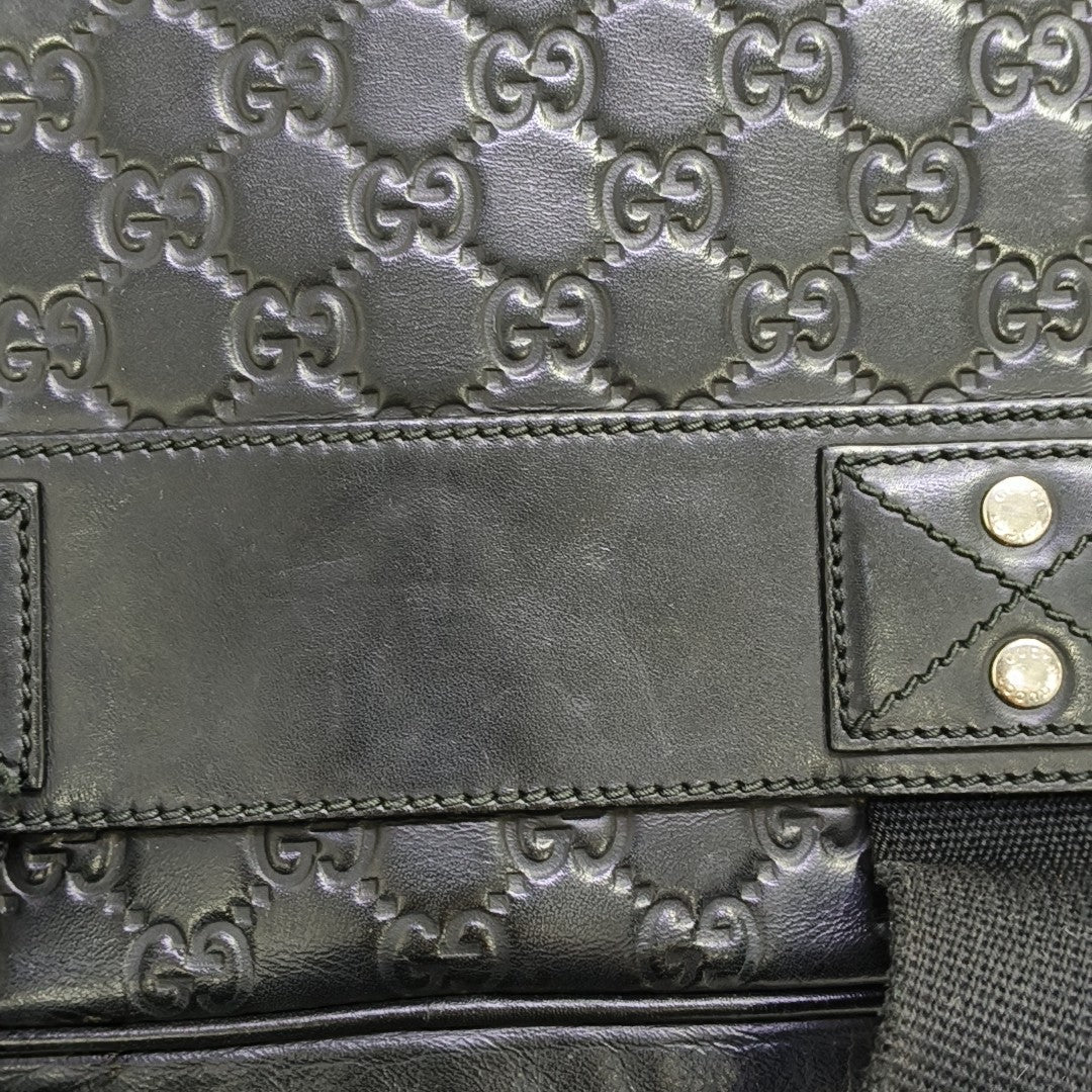 Monogram Calfskin Top Handle Bag Black