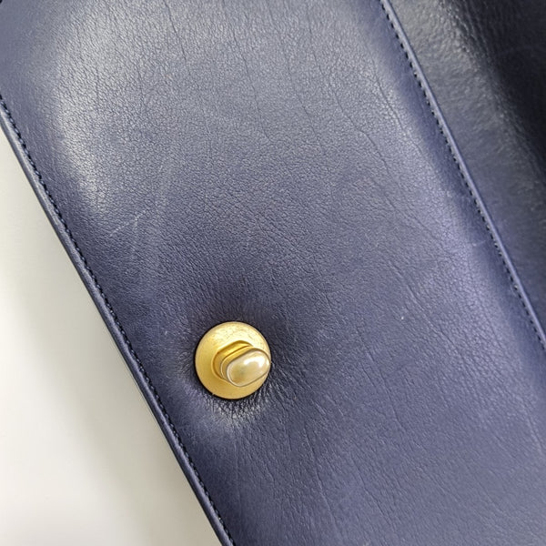 Quilted Calfskin Blue