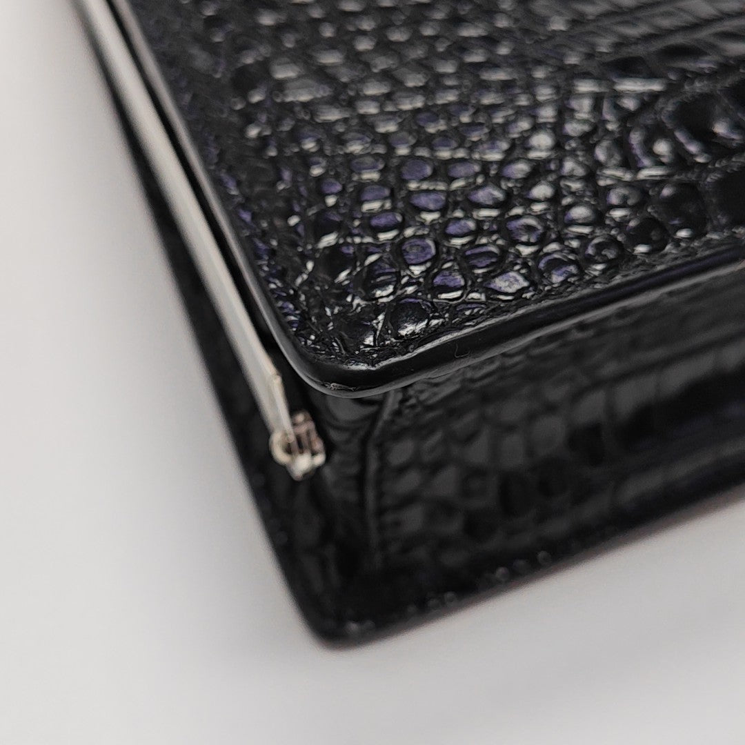 Calfskin Shoulder Bag Black
