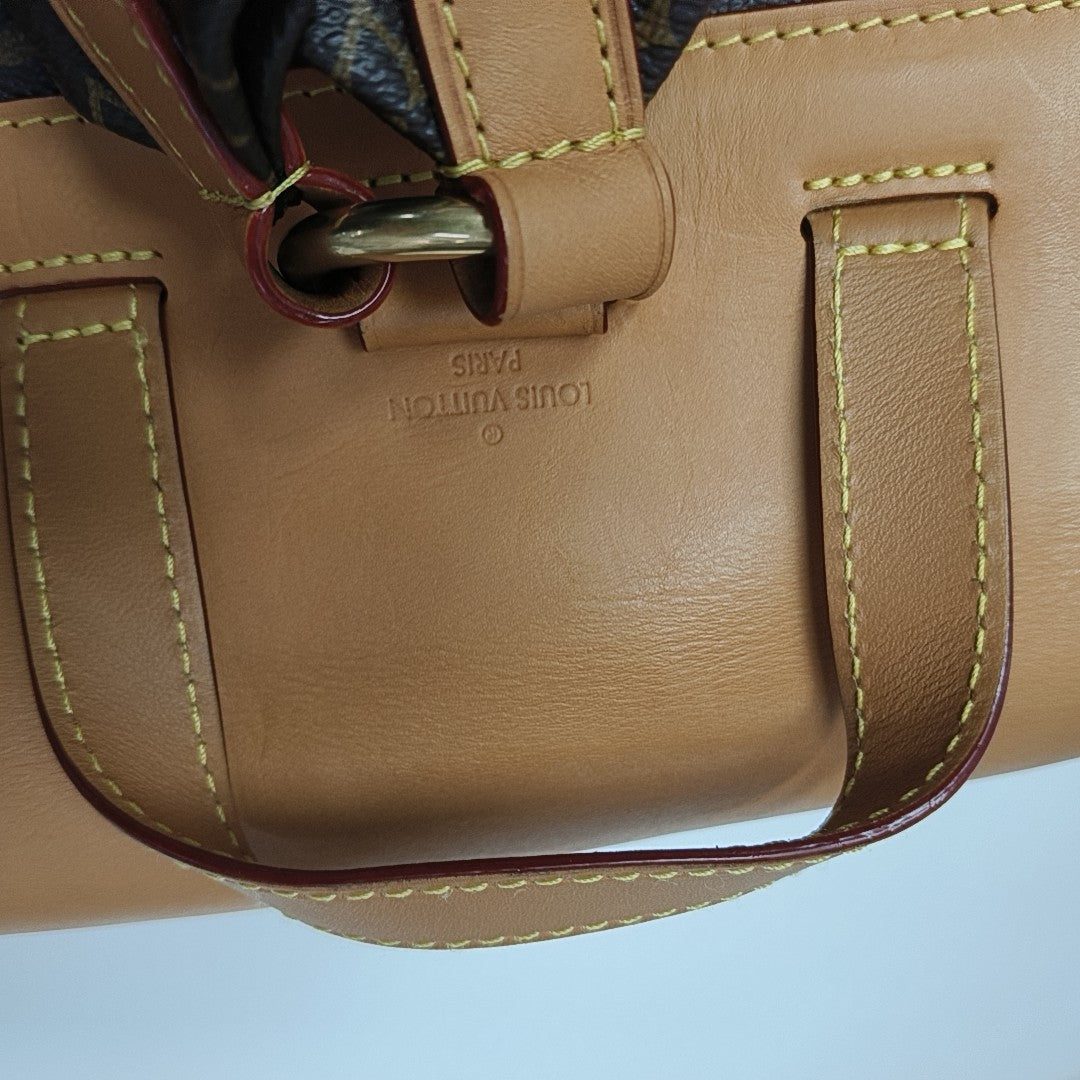 TRIO Monogram Coated Canvas Brown