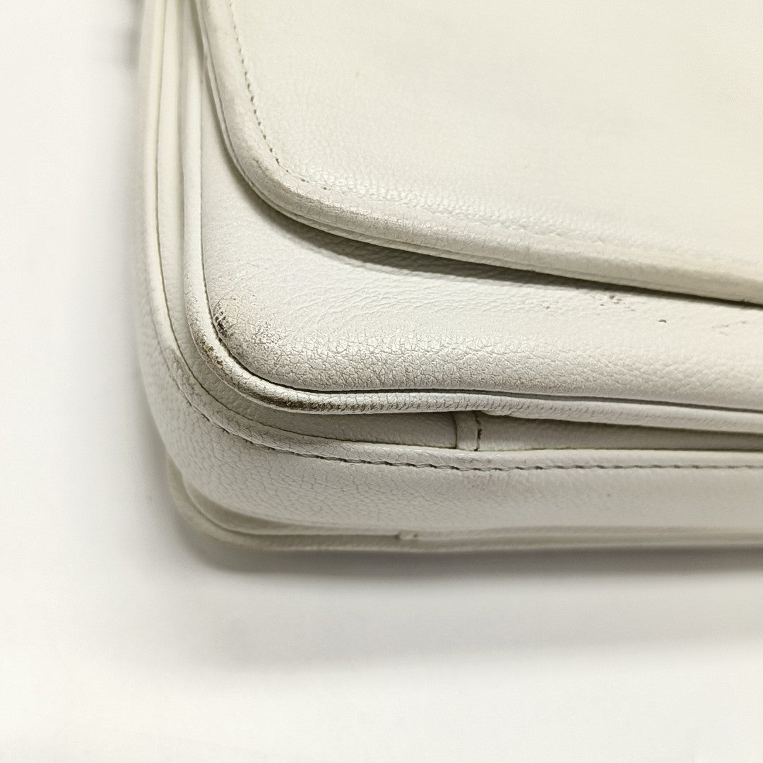 Calfskin Shoulder Bag White