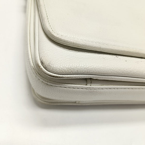Calfskin Shoulder Bag White
