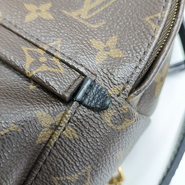 PALM SPRINGS Mini Monogram Coated Canvas Brown