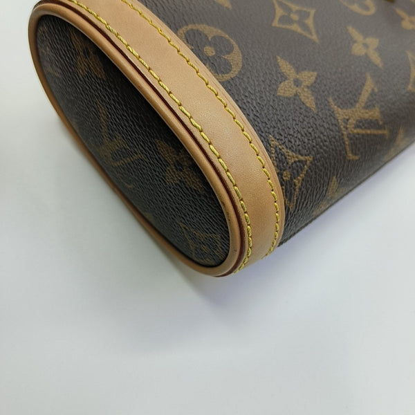 FOLD ME Monogram Coated Canvas Brown