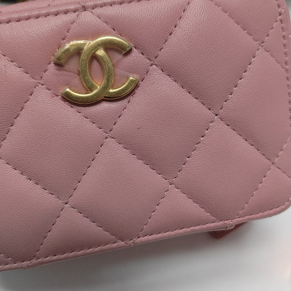 Quilted Lambskin Shoulder Bag Red