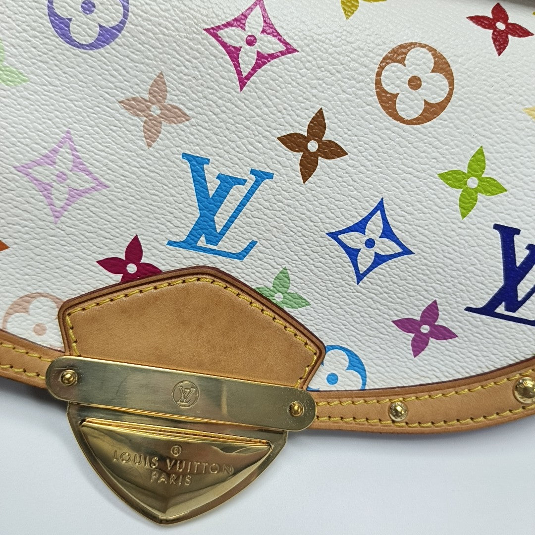 LV × TM BEVERLY MM Monogram Coated Canvas White