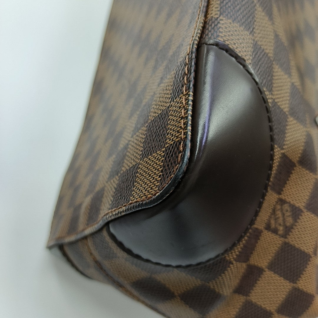 HAMPSTEAD MM Damier Ebene Coated Canvas Brown