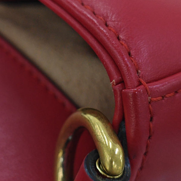 GG Marmont Mini Quilted Calfskin Red