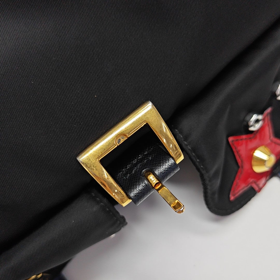 Nylon Backpack Black