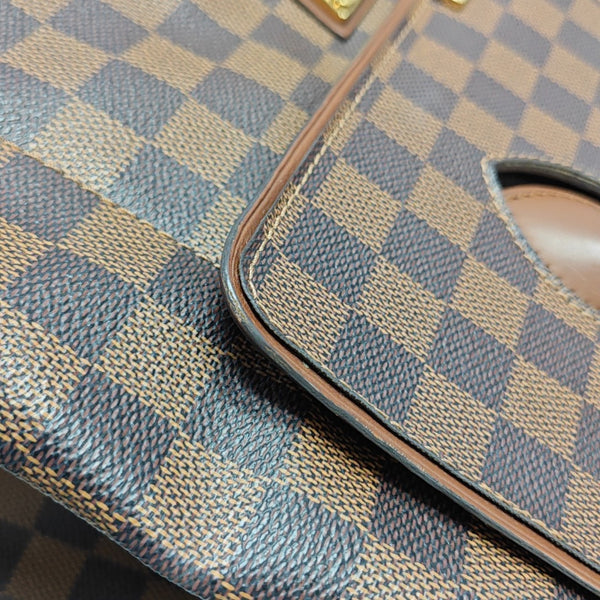 ASCOT Damier Ebene Coated Canvas Brown