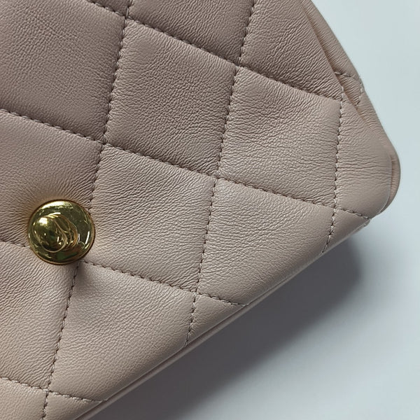Quilted Lambskin Shoulder Bag Pink