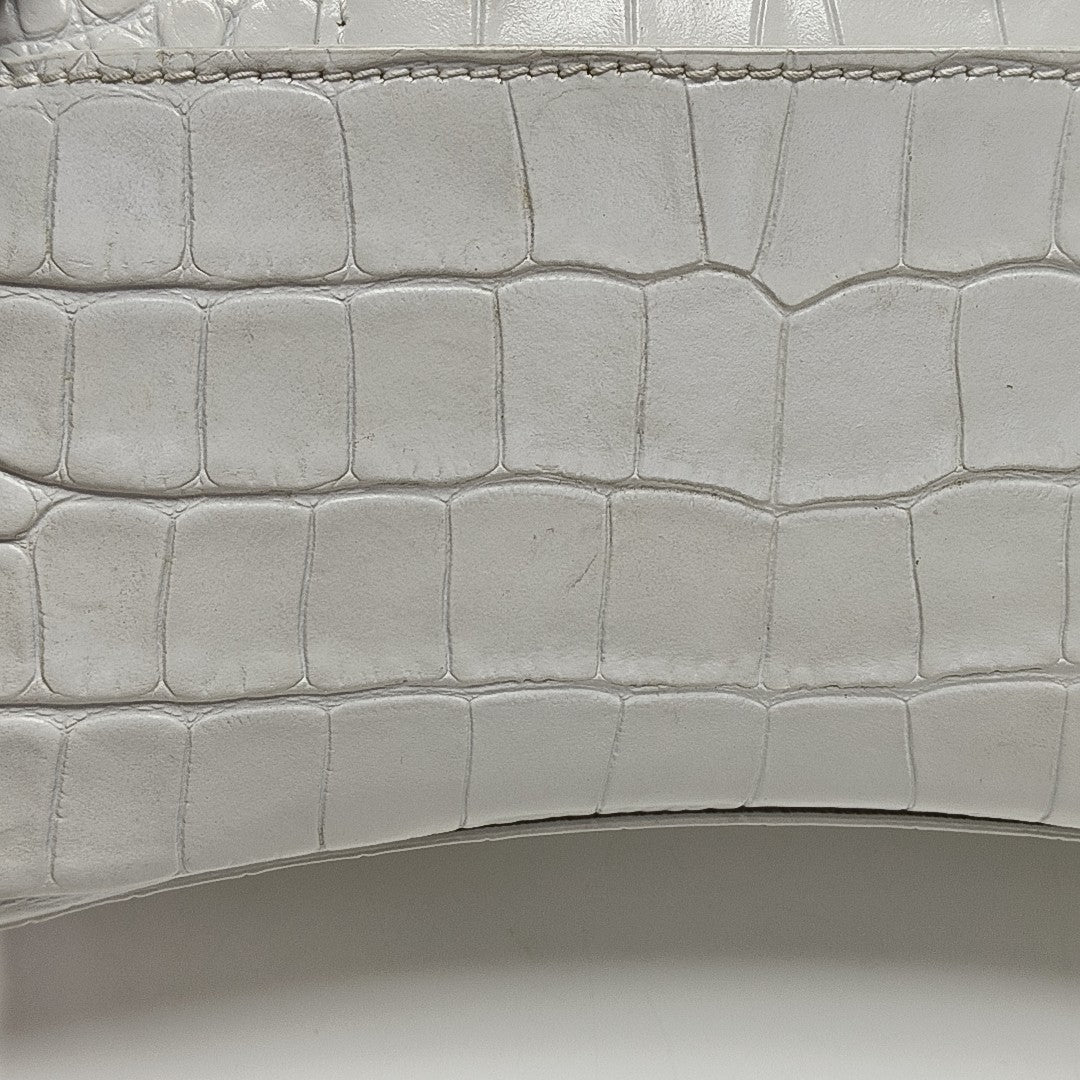 Hourglass Small Calfskin White