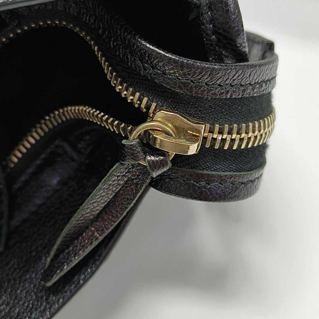 Classic Metallic Edge City Medium Lambskin Black