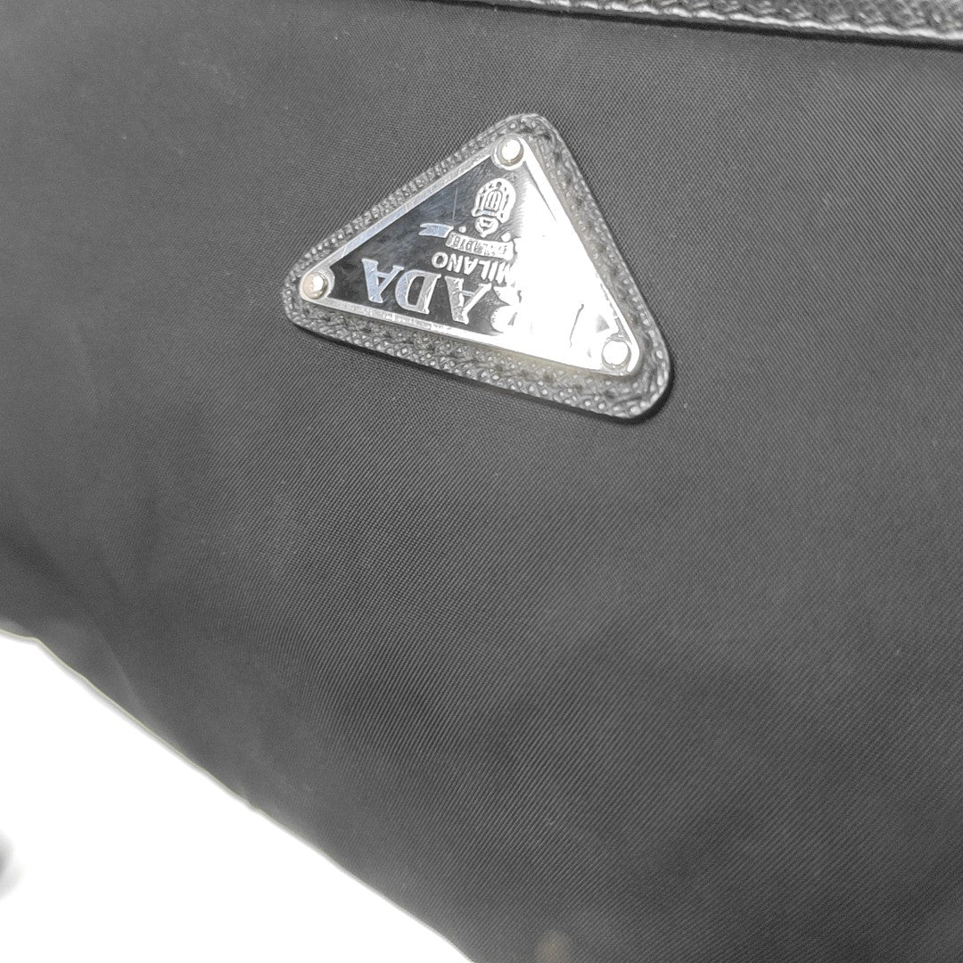 Nylon Shoulder Bag Black