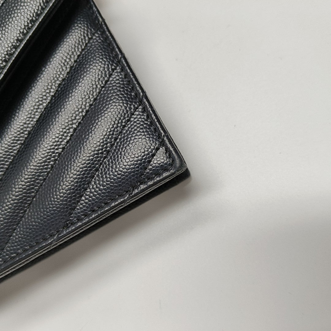MONOGRAM WOC Chevron Calfskin Black