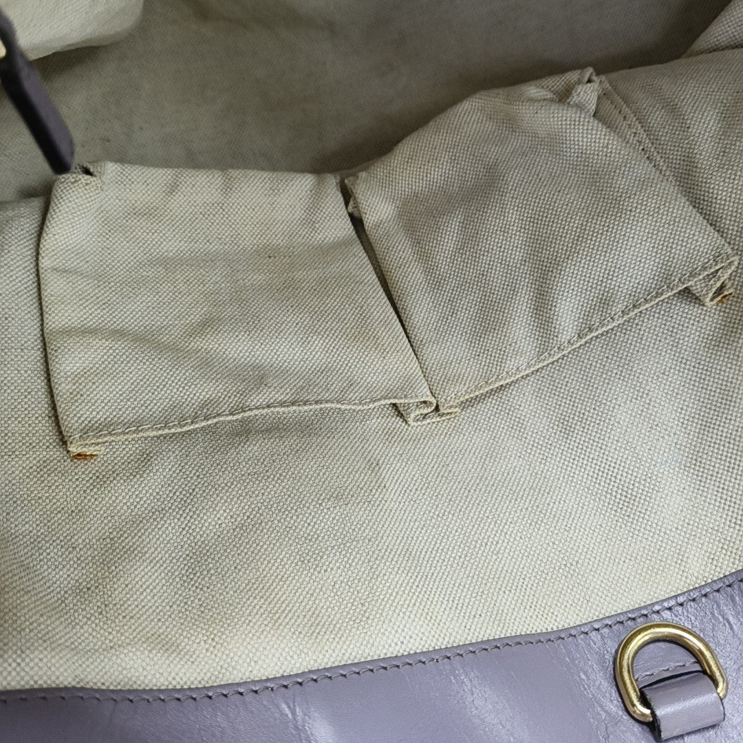 Monogram Canvas Tote Bag Brown