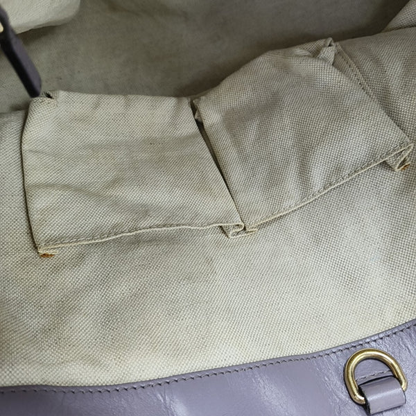 Monogram Canvas Tote Bag Brown