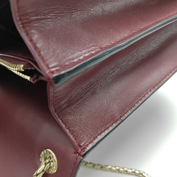 SERPENTI FOREVER Medium Quilted Calfskin Red